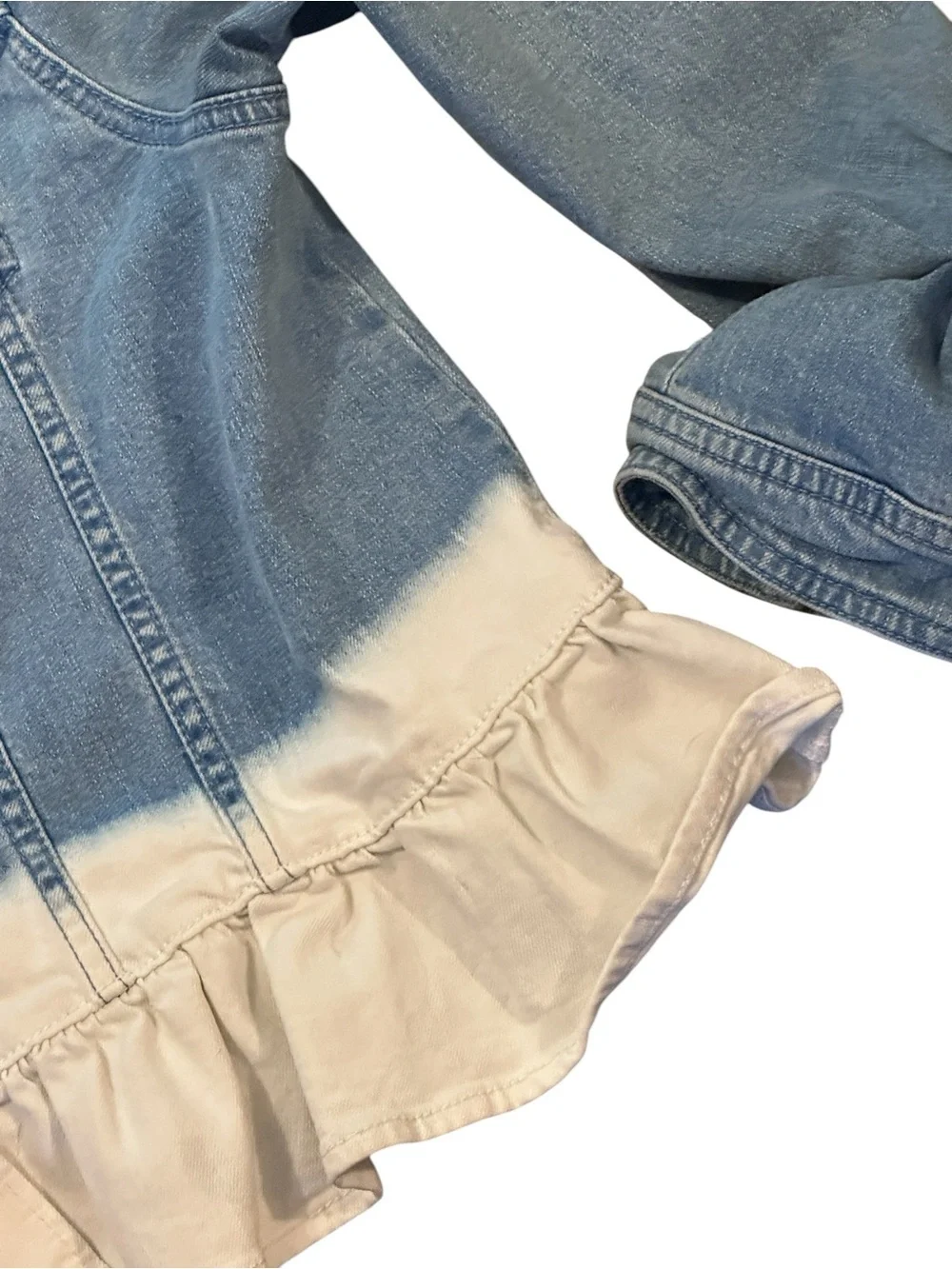 Broome Street Dip Dye Denim Jacket Medium Kate Spade